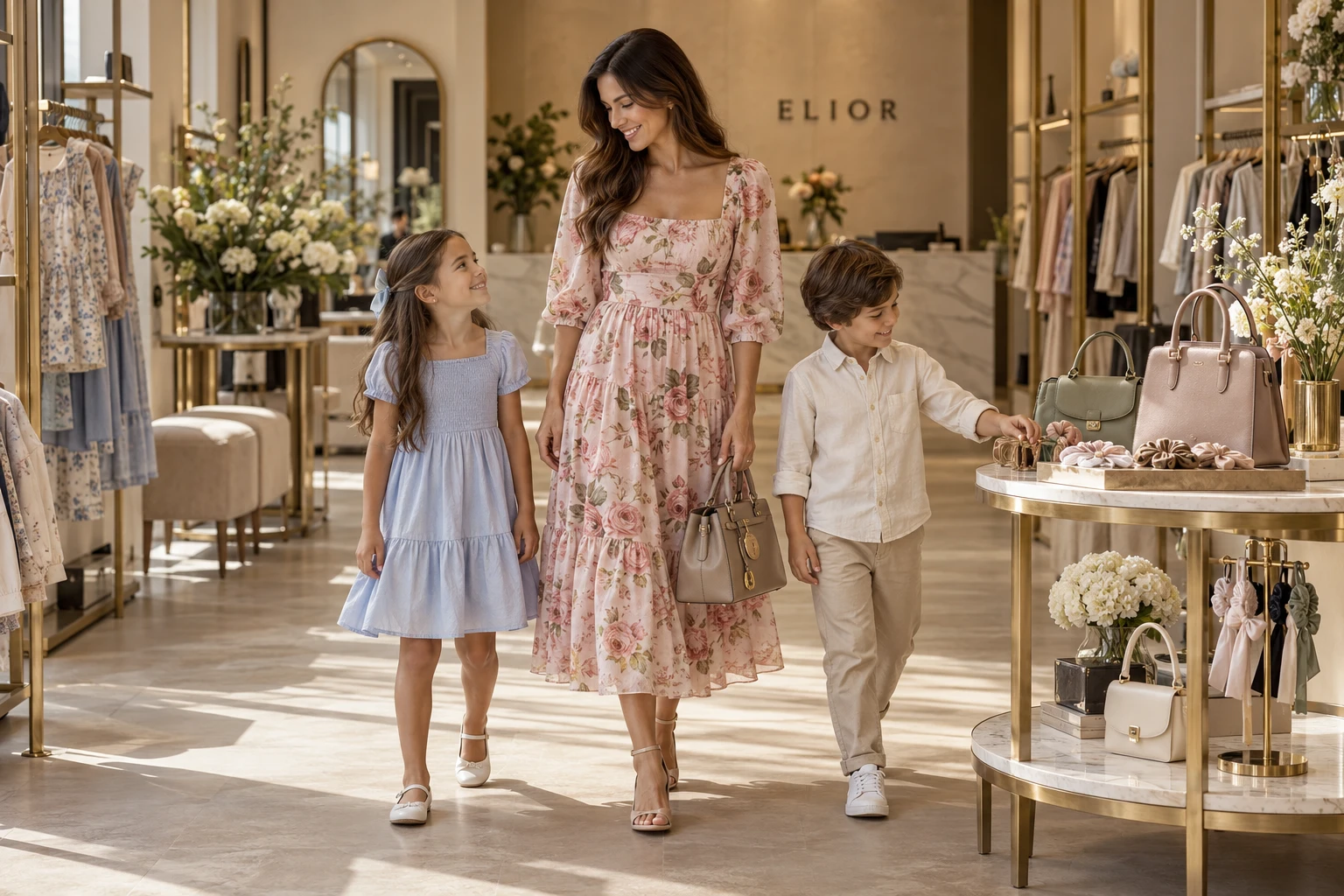 Inspiración ELIOR: moda para dama, niños y accesorios en una boutique